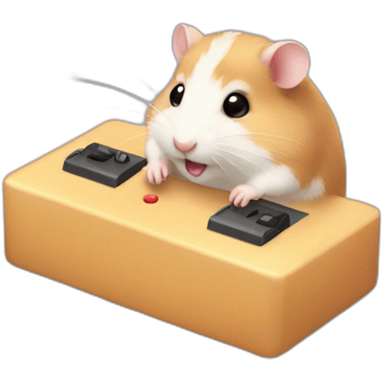 hamster playing switch emoji