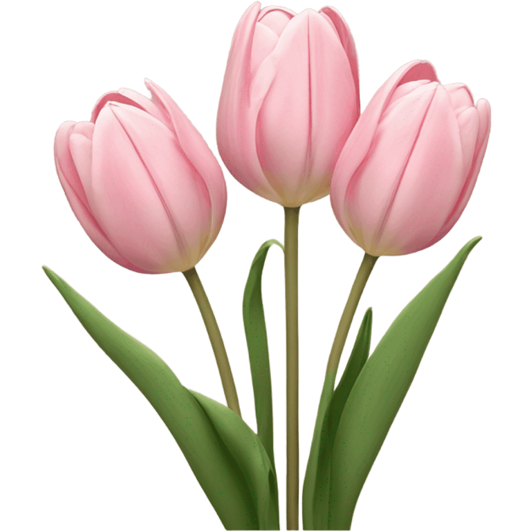 light pink tulips emoji