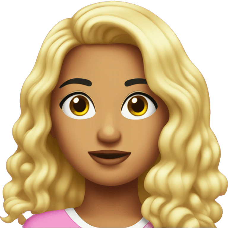 Karol G cabello rosa emoji