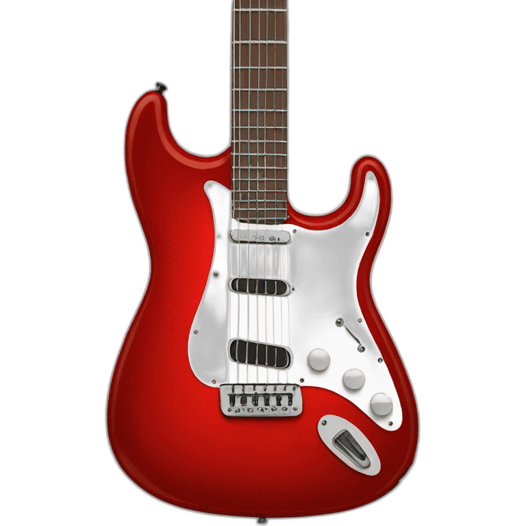 hallowbody guitar red color emoji