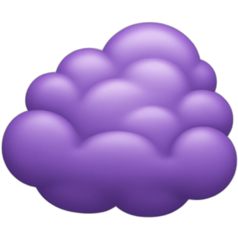 Purple cloud emoji