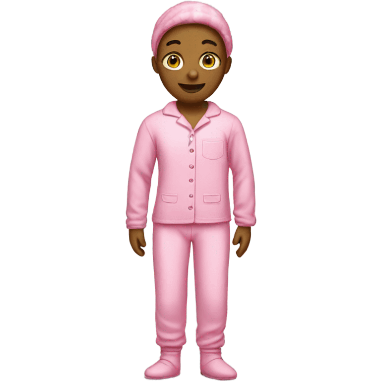 pink person in pink pajamas emoji