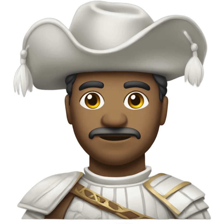 Conquistador all white ancestor emoji