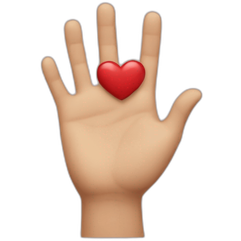 Heart hand man emoji