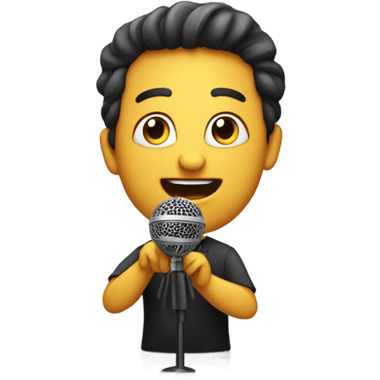 i need an emoji of like holding a microphone up interviewer emoji