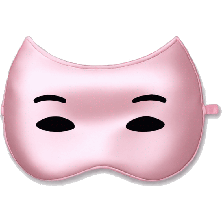 Light Pink Satin Sleep Mask emoji