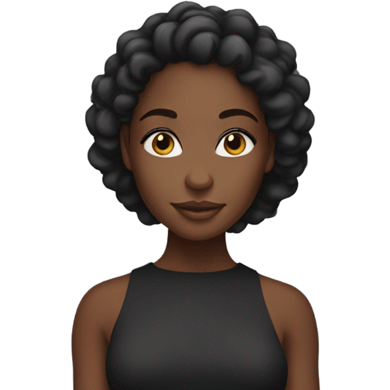 Pretty black girl emoji