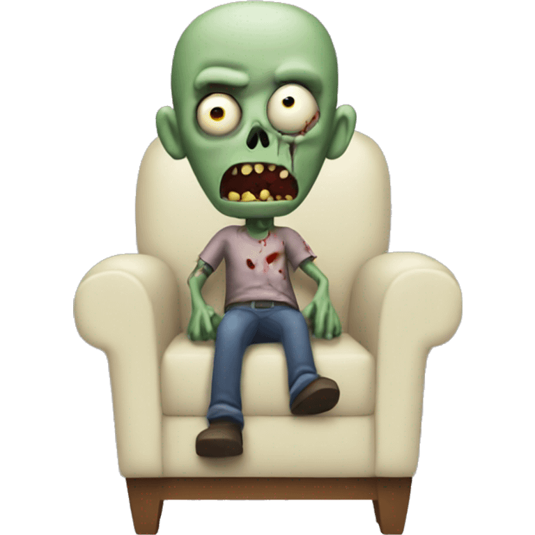 zombie in armchair emoji