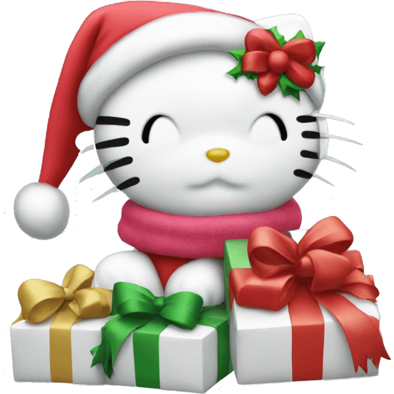 Hello kitty Christmas  emoji