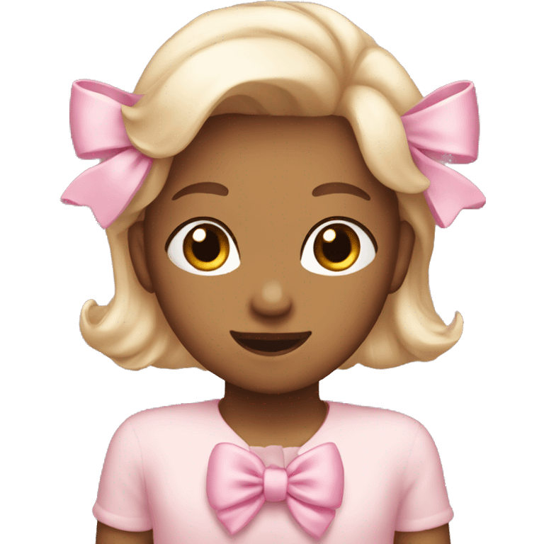 Light pink bow emoji