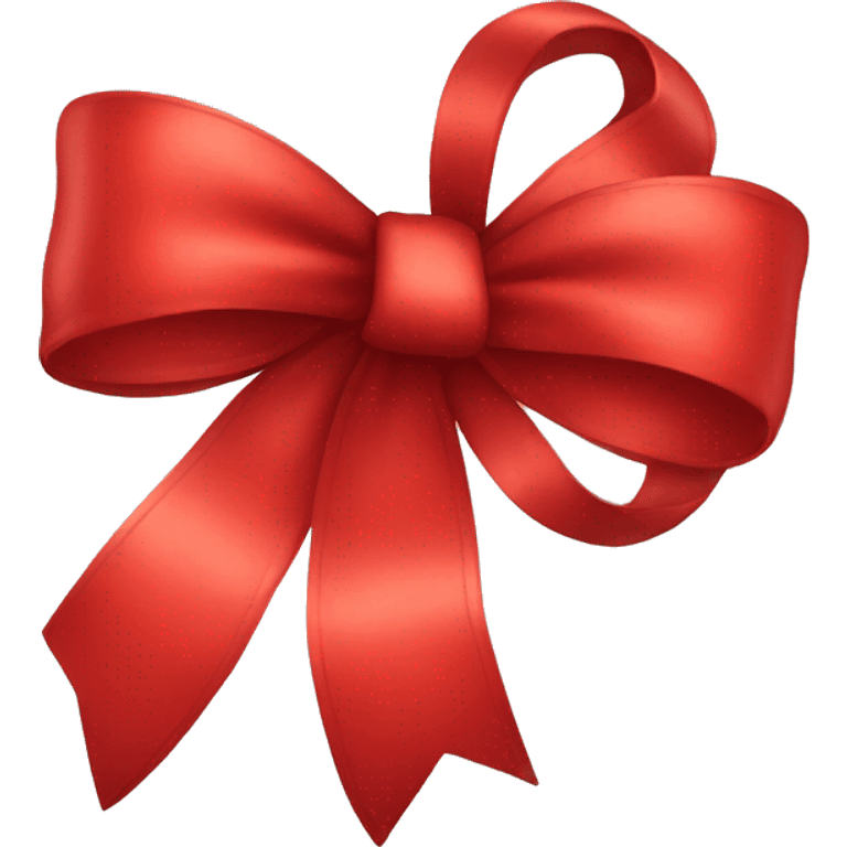 cute red bow emoji