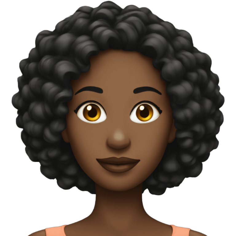 Gorgeous black woman emoji