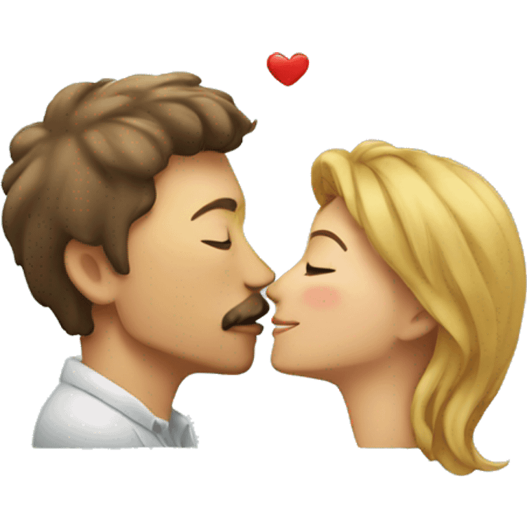 husband and wife in a heart kiss emoji