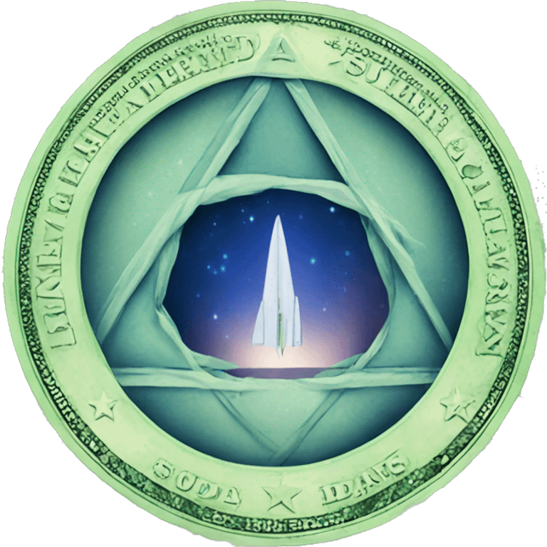 A stargate full of unites states dollars emoji