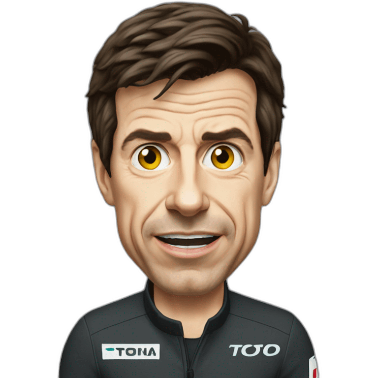 Toto Wolff avec des boutons qui pleure emoji