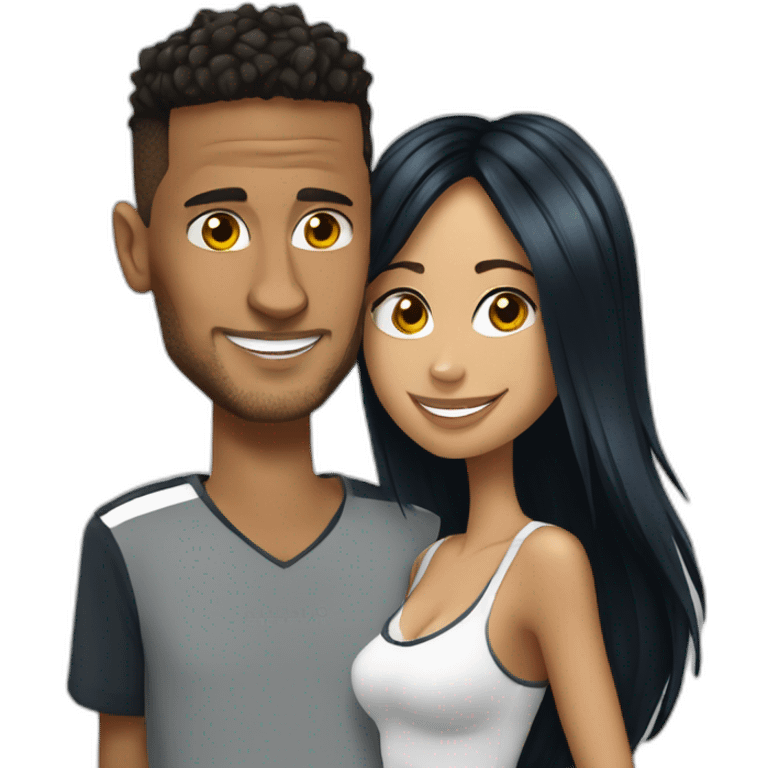 Neymar et sa copine emoji