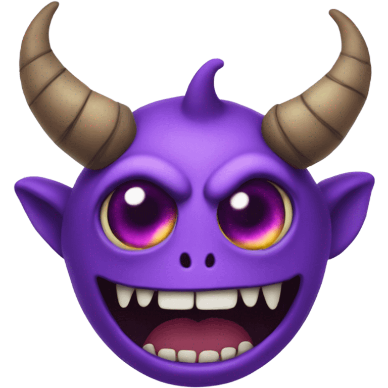 One eyed one horned flying purple people eater emoji