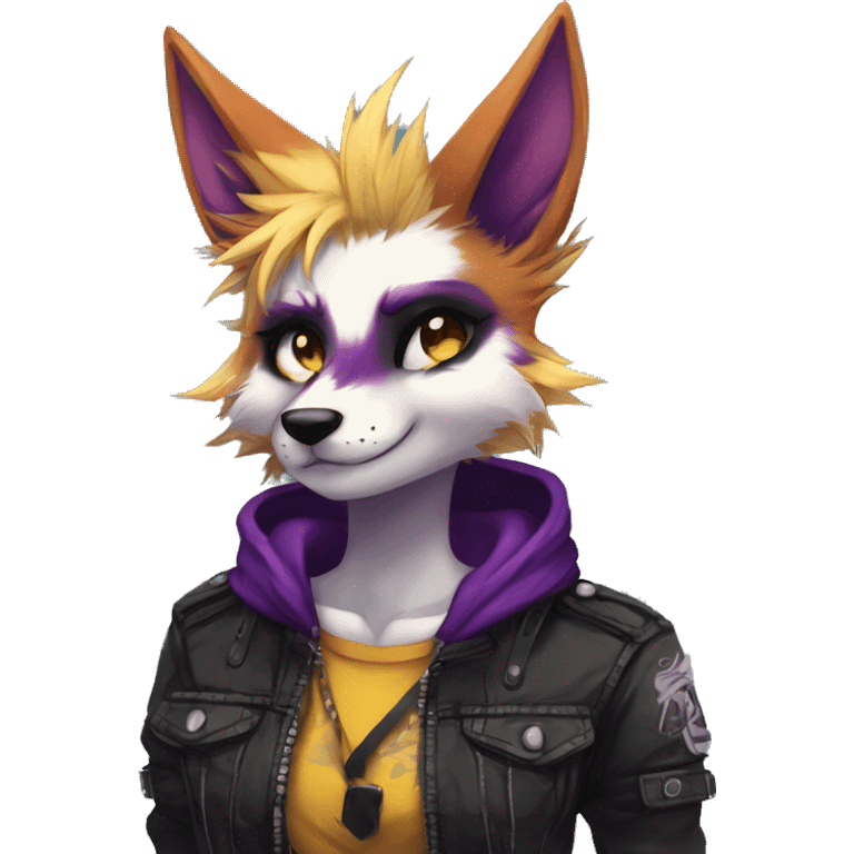 Edgy punk anthro furry by Falvie, LiLaiRa, AngieWolf emoji