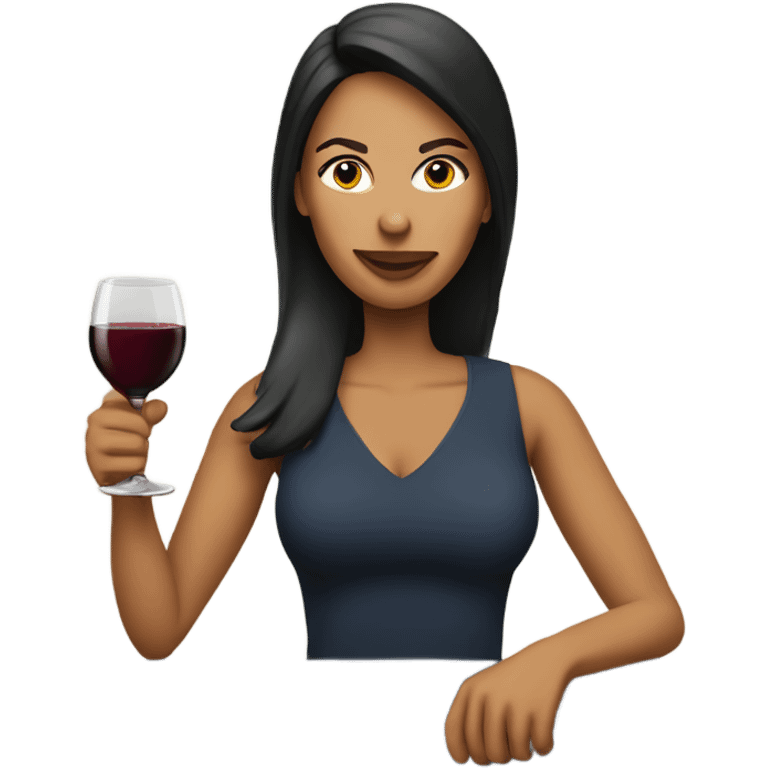 Soccer mom drinking wine  emoji