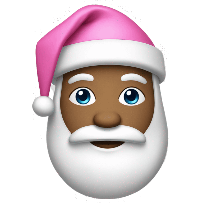 White Santa with pink hat emoji