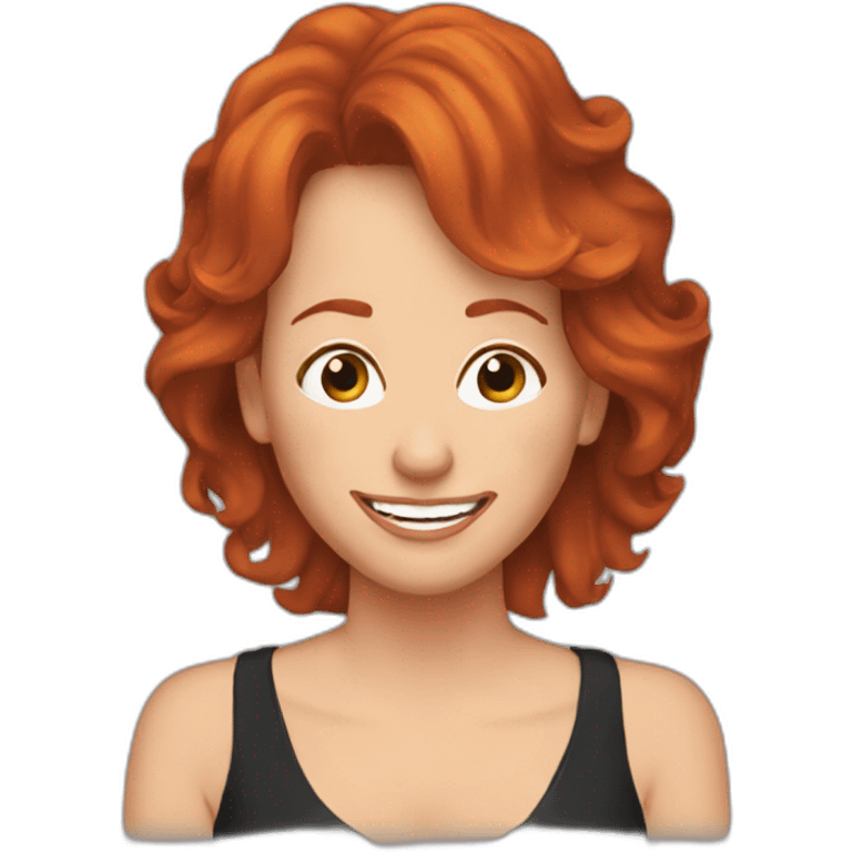 reba mcentire with red hair crying laughing emoji