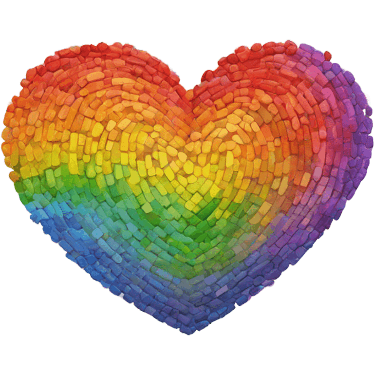 Big rainbow heart emoji