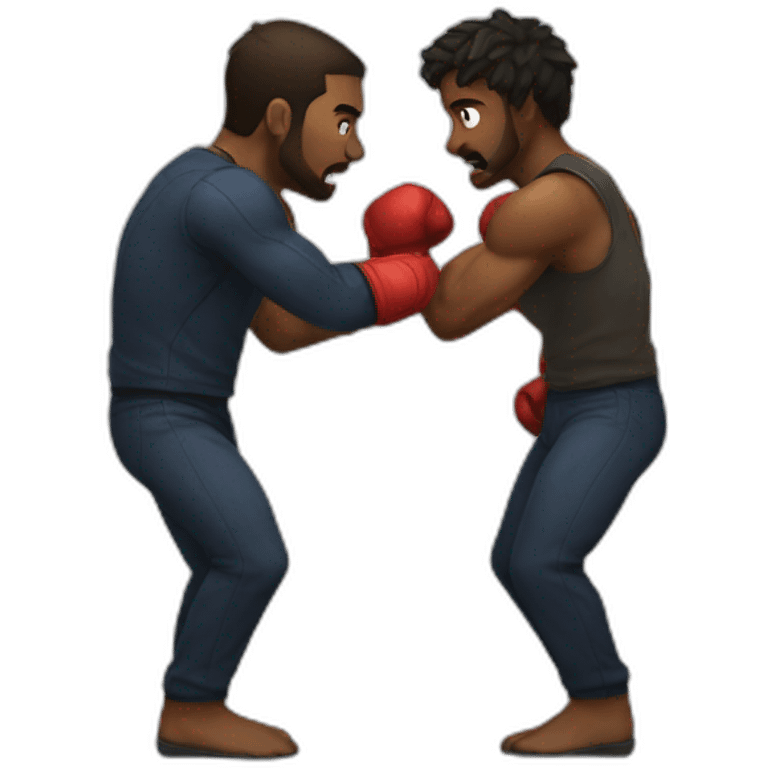 fighting partners emoji