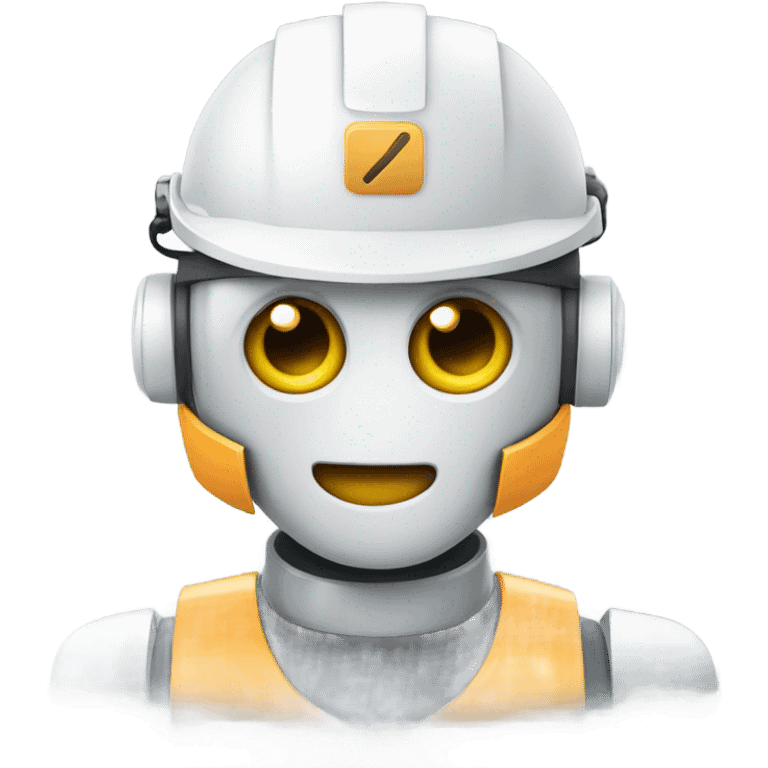 robot with hard hat emoji