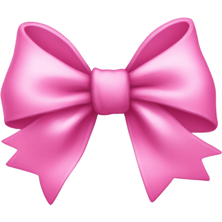 Pink bow with white highlights  emoji