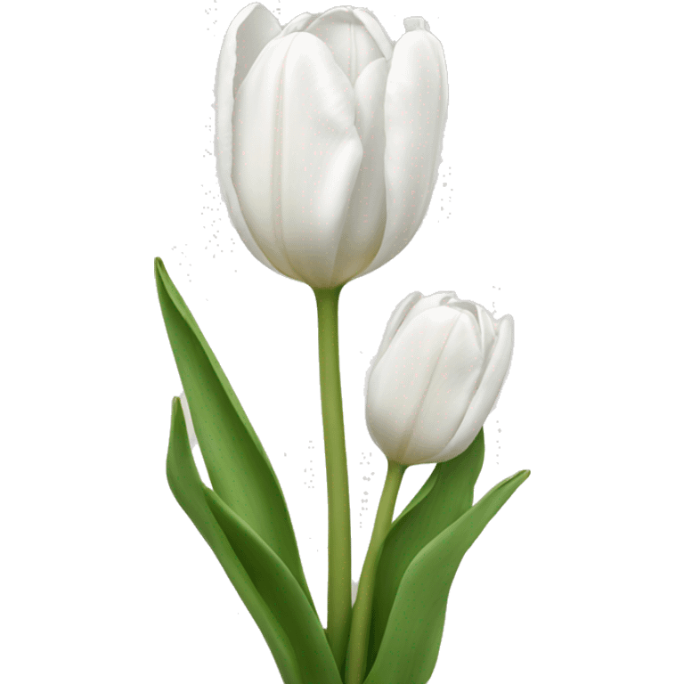 White tulips emoji