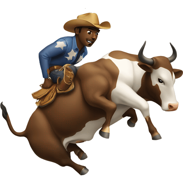 Bull riding emoji