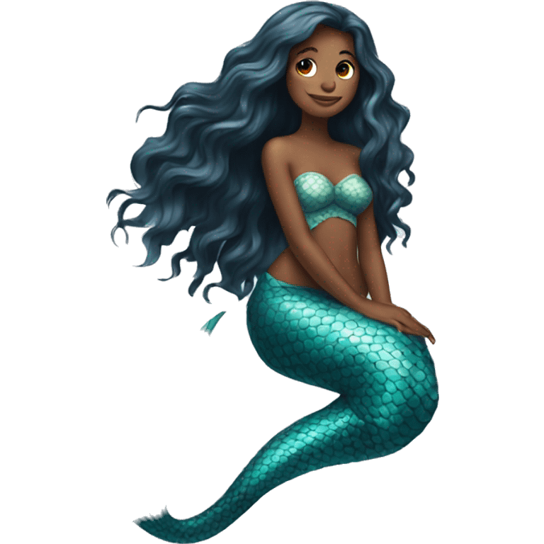 mermaid with long hair emoji