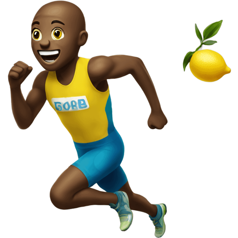 sprinting lemon joyful  emoji