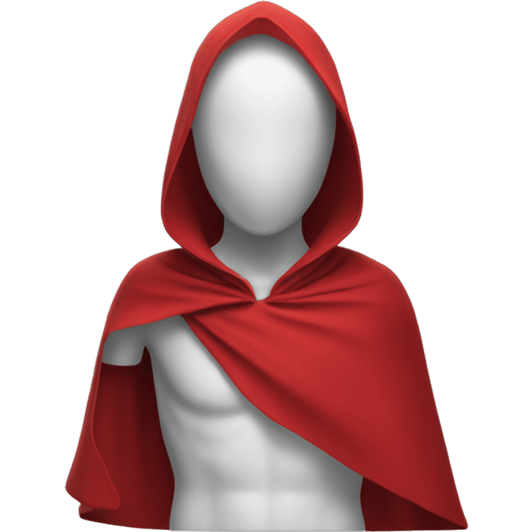 faceless mannequin flapping red cape emoji