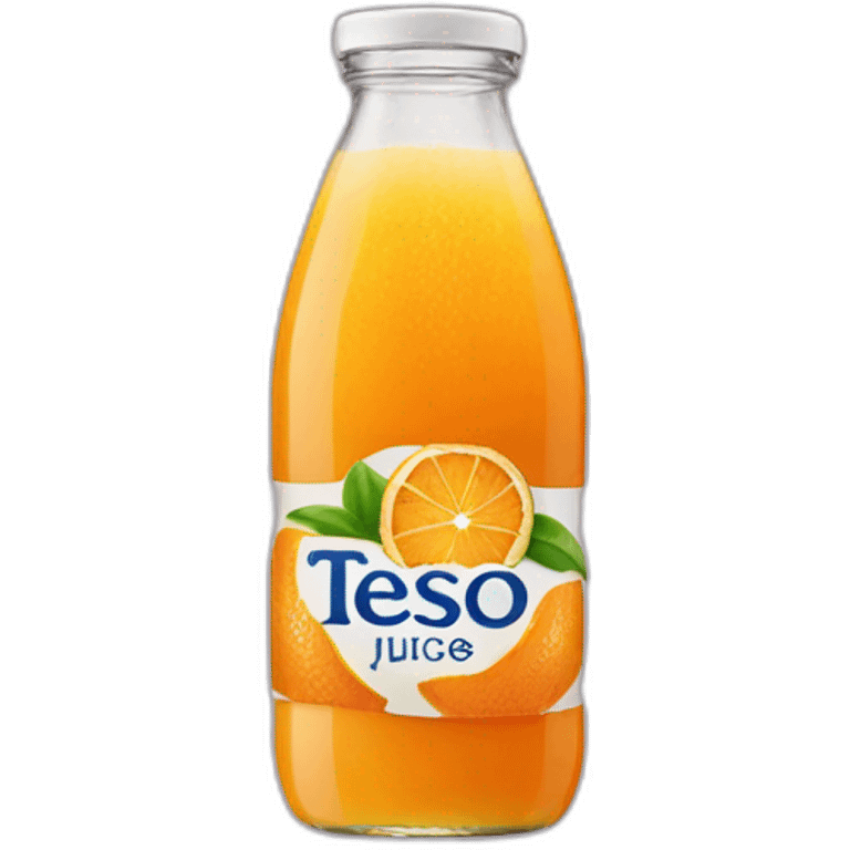 Tesco value orange juice emoji