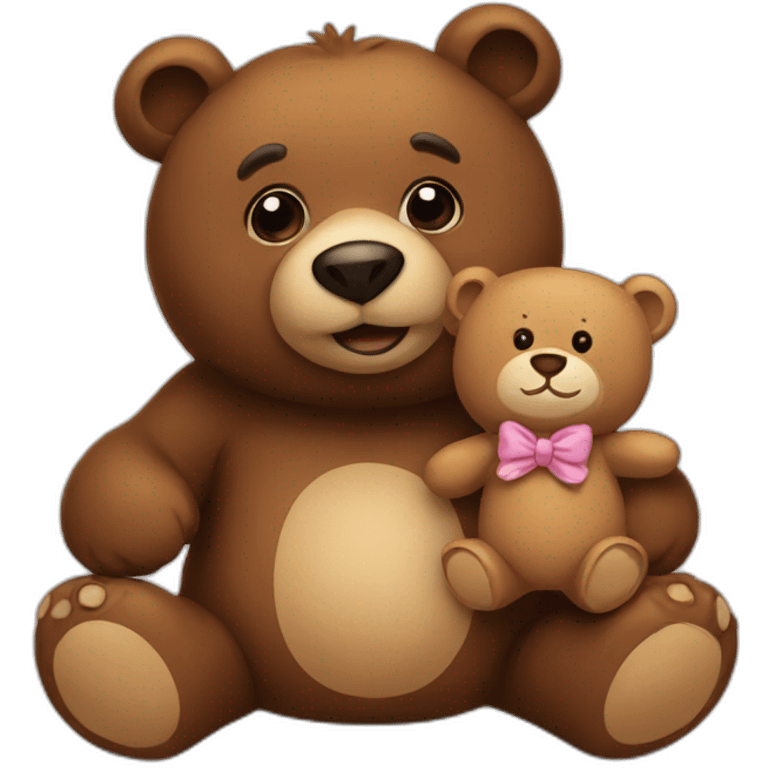 Bear with teddy-bear emoji