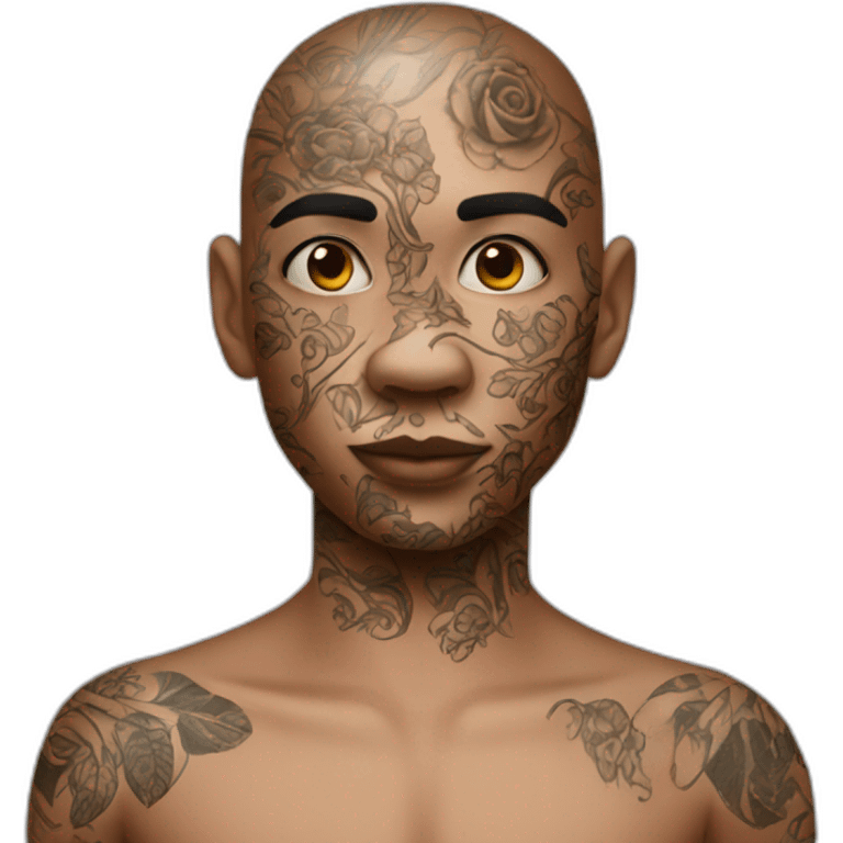 fake skin with tattoo emoji