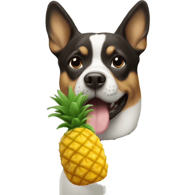 dog with a pineapple  emoji