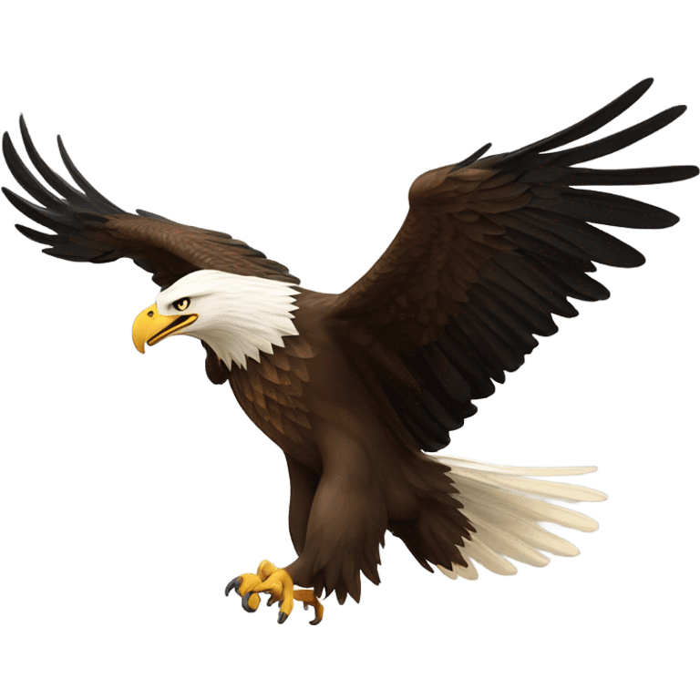 Eagle falling emoji