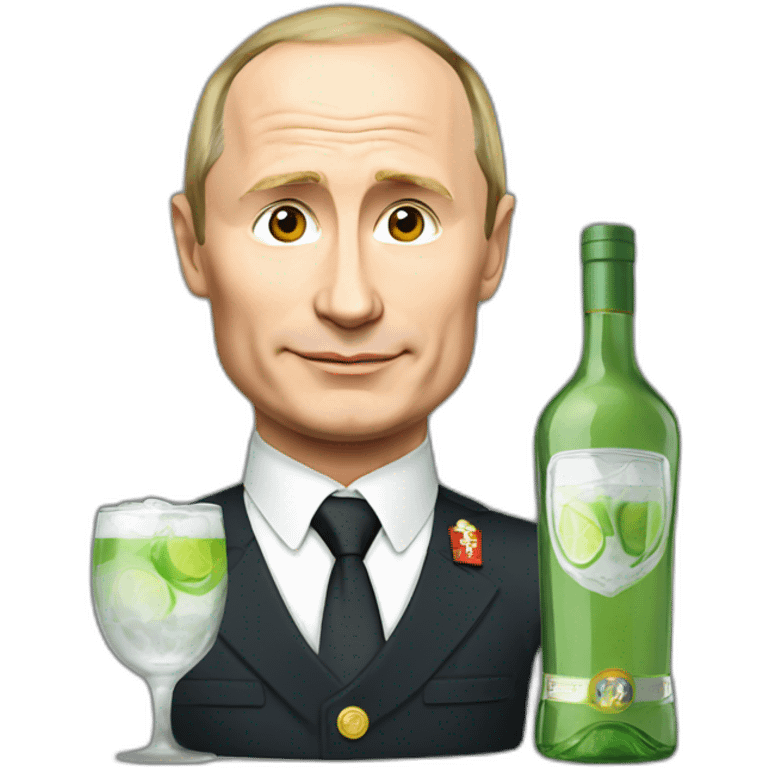 Putin drink vodka emoji