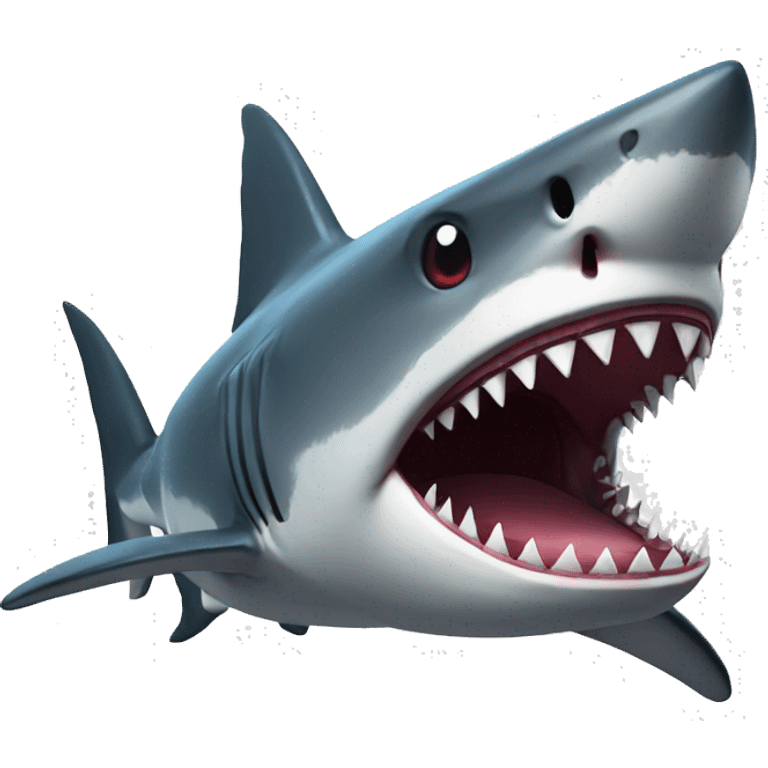 Deadly shark emoji