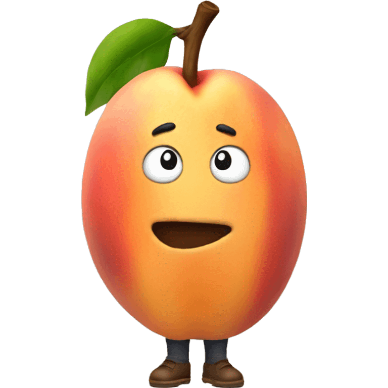 Holding peach emoji