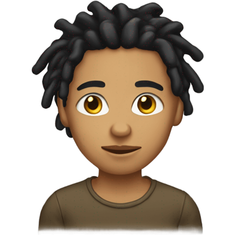 Lightskin boy with dreads emoji