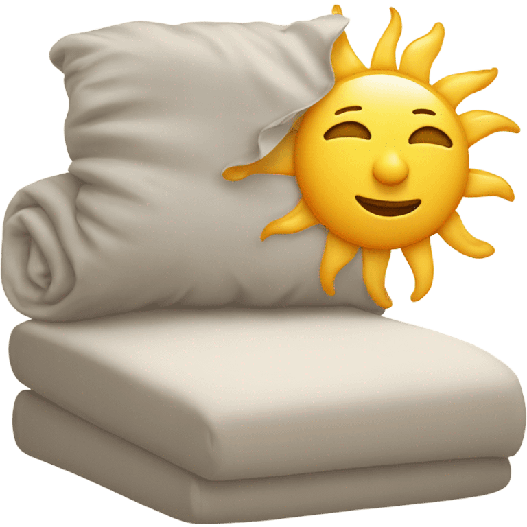 sleeping sun emoji