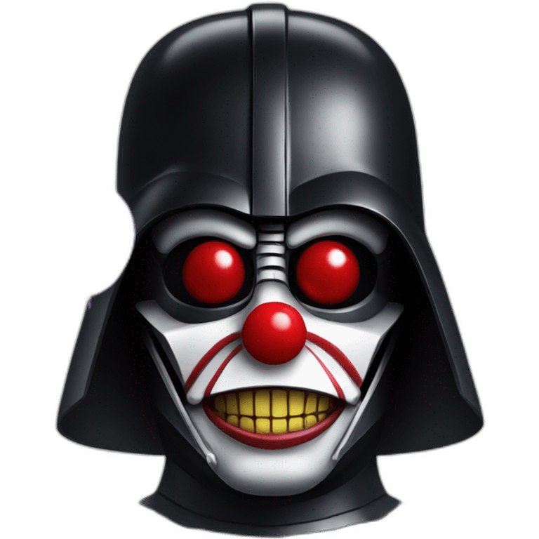 darth vader as clown emoji