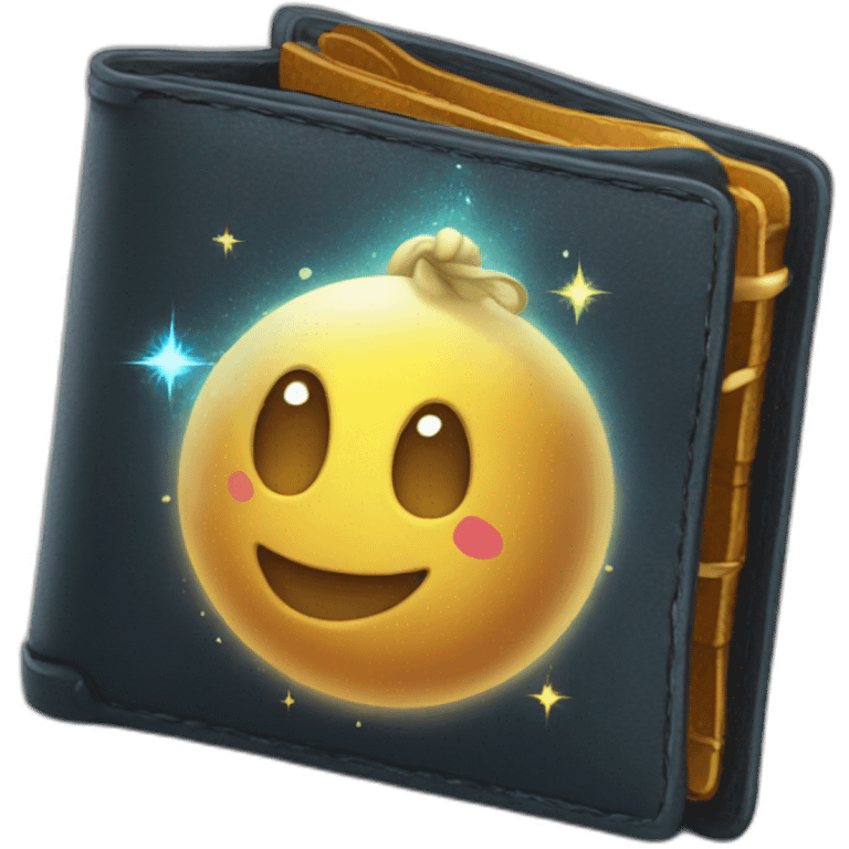 A magical wallet emoji