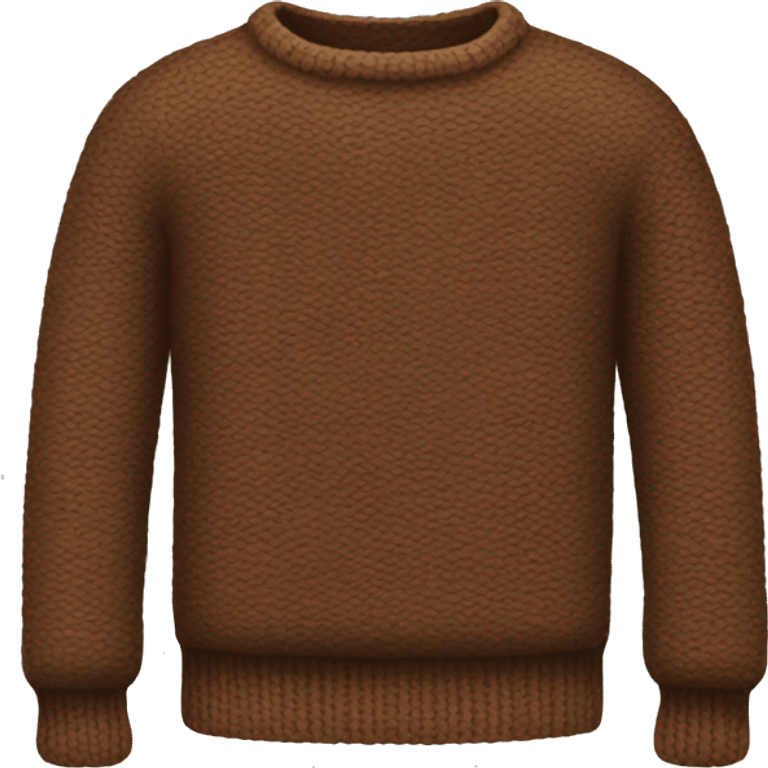 Brown sweater emoji