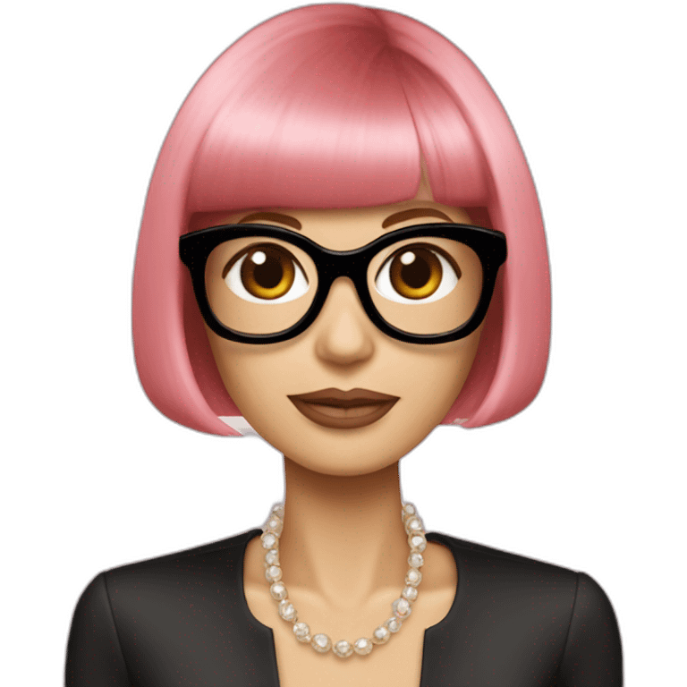 anna wintour pink hair emoji