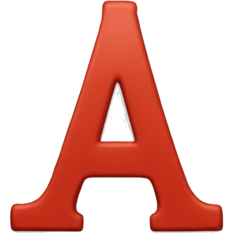 big RED letter "A" emoji