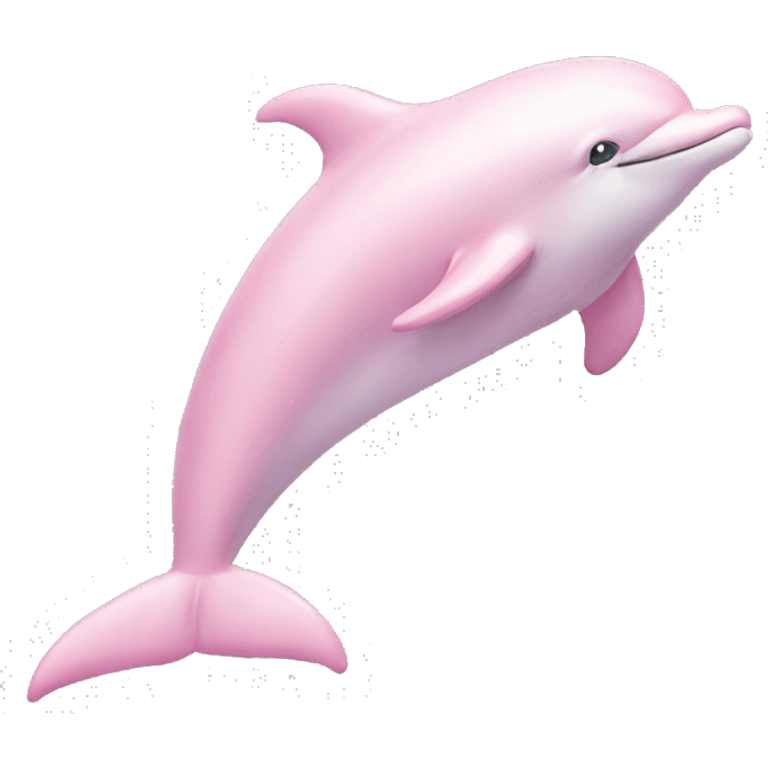 Light pink dolphin emoji